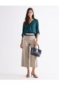 Blusa Satin Escote En V  Para Mujer Verde Seven Seven de Seven Seven