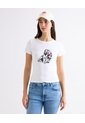 Camiseta Cuello Redondo  Para Mujer Crudo Seven Seven de Seven Seven