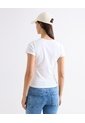 Camiseta Cuello Redondo  Para Mujer Crudo Seven Seven de Seven Seven