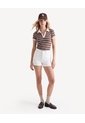 Short Mom Off White  Para Mujer Crudo Seven Seven de Seven Seven