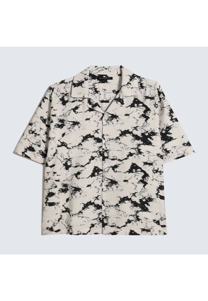 Camisa Para Hombre Manga Corta  Color Negro Marca Seven Seven #45011991