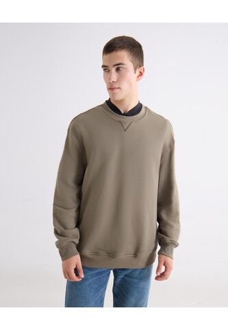 Buzo Regular Cuello V  Para Hombre Verde Seven Seven Seven Seven