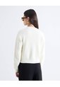 Saco Chunky Cuello Redondo  Para Mujer Crudo Seven Seven de Seven Seven