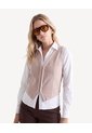Chaleco Escote En V  Para Mujer Taupe Seven Seven de Seven Seven