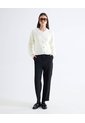 Saco Chunky Cuello Redondo  Para Mujer Crudo Seven Seven de Seven Seven