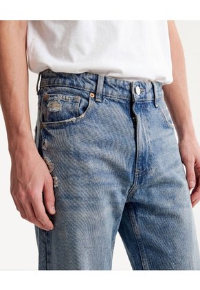 Jean Loose Fit Dirty  Para Hombre Azul Seven Seven