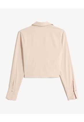 Blusa Para Mujer Manga Larga Color Beige Marca Seven Seven #28124112