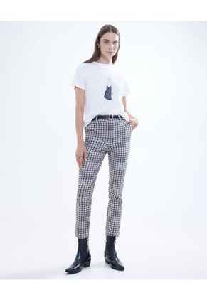 Camiseta Para Mujer Manga Corta Color Marfil Marca Seven Seven #28095704