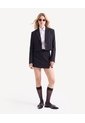 Skort Con Cortes Laterales  Para Mujer Negro Seven Seven de Seven Seven