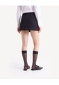 Skort Con Cortes Laterales  Para Mujer Negro Seven Seven de Seven Seven