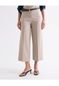 Pantalón Culotte De Pinzas Sastreras  Para Mujer Taupe Seven Seven de Seven Seven