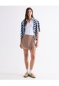 Polo Con Detalles Tejidos  Para Mujer Blanco Seven Seven de Seven Seven