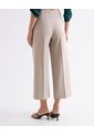 Pantalón Culotte De Pinzas Sastreras  Para Mujer Taupe Seven Seven de Seven Seven