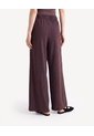 Pantalón Fluido Texturizado  Para Mujer Café Seven Seven de Seven Seven