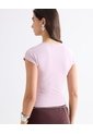 Camiseta De Silueta Definida  Para Mujer Rosado Seven Seven de Seven Seven