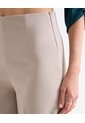 Pantalón Culotte De Pinzas Sastreras  Para Mujer Taupe Seven Seven de Seven Seven