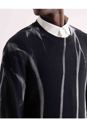 Saco Para Hombre Cuello Redondo Color Negro Marca Seven Seven #45330253