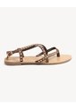 Sandalias Correas Ajustables  Para Mujer Camel Seven Seven de Seven Seven