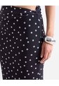 Falda Mesh Con Puntos Decorativos  Para Mujer Negro Seven Seven de Seven Seven