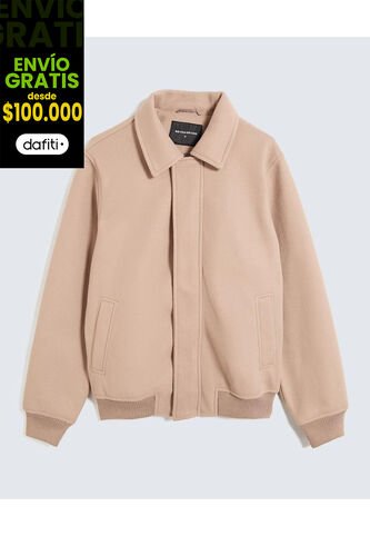 Chaqueta Para Hombre Bomber Color Taupe Marca Seven Seven #45080475 Seven Seven