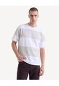 Camiseta Bloques Bicolor  Para Hombre Crudo Seven Seven de Seven Seven
