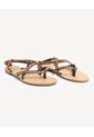 Sandalias Correas Ajustables  Para Mujer Camel Seven Seven de Seven Seven