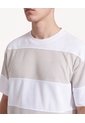 Camiseta Bloques Bicolor  Para Hombre Crudo Seven Seven de Seven Seven