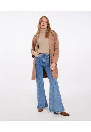 Chaqueta Para Mujer Abrigo Color Cafe  Marca Seven Seven #28080890