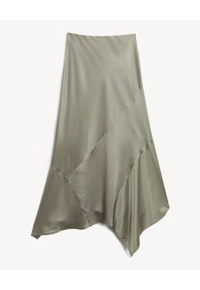 Falda Para Mujer Largo Color Verde Marca Seven Seven #28140954