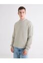 Buzo Regular Cuello V  Para Hombre Gris Seven Seven de Seven Seven
