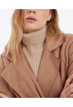 Chaqueta Para Mujer Abrigo Color Cafe  Marca Seven Seven #28080890