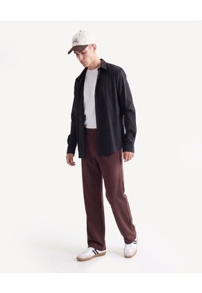 Jogger Escuba Fluido Para Hombre Café Seven Seven
