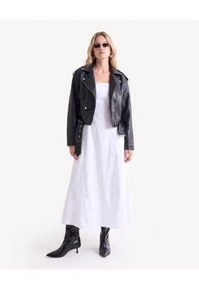 Vestido Tiras Anchas  Para Mujer Blanco Seven Seven