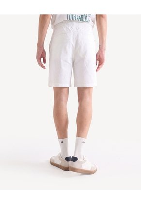 Bermuda Rústica Con Cordón  Para Hombre Marfil Seven Seven