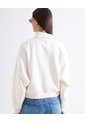 Buzo Cuello Alto Con Broches  Para Mujer Crema Seven Seven de Seven Seven