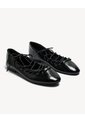 Baletas Punta Redondeada  Para Mujer Negro Seven Seven de Seven Seven