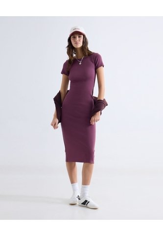 Vestido Midi Ajustado  Para Mujer Vino Seven Seven Seven Seven