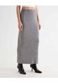 Falda Para Mujer Largo Color Gris Marca Seven Seven #28140919 de Seven Seven