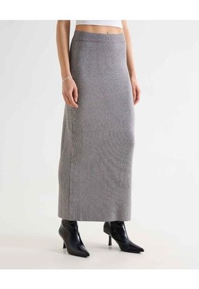 Falda Para Mujer Largo Color Gris Marca Seven Seven #28140919