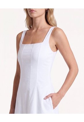 Vestido Tiras Anchas  Para Mujer Blanco Seven Seven