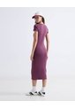 Vestido Midi Ajustado  Para Mujer Vino Seven Seven de Seven Seven