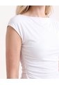 Camiseta Recogida  Para Mujer Crudo Seven Seven de Seven Seven