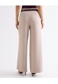Pantalón Tiro Alto Bota Amplia  Para Mujer Taupe Seven Seven de Seven Seven