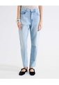 Jean Mom Ruedo Desflecado  Para Mujer Azul Seven Seven de Seven Seven