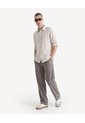 Camisa Rústica Con Charreteras  Para Hombre Beige Seven Seven de Seven Seven
