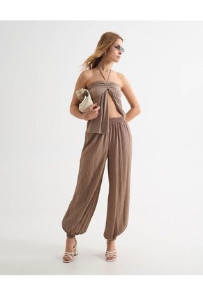 Blusa Para Mujer Manga Sisa Color Café Marca Seven Seven #28124054