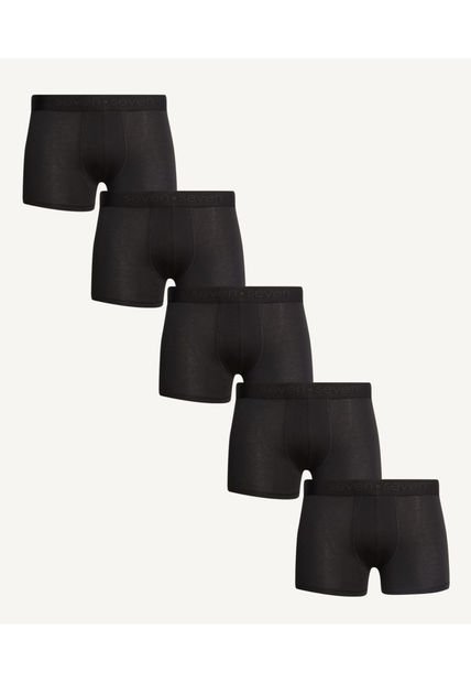 Boxer Para Hombre Fleat Seamer Color Negro Marca Seven Seven #45000327