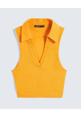 Camiseta Para Mujer Manga Sisa Color Naranja Marca Seven Seven #28096020 Seven Seven