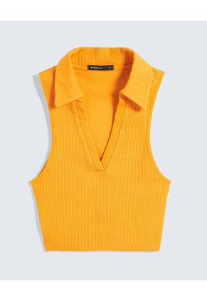 Camiseta Para Mujer Manga Sisa Color Naranja Marca Seven Seven #28096020