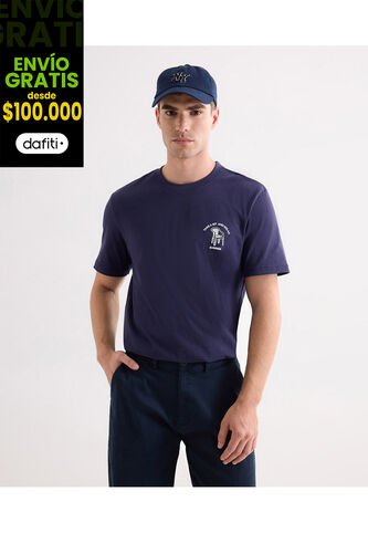 Camiseta Para Hombre Manga Corta Cuello Redondo Color Morado Marca Seven Seven #45092750 Seven Seven